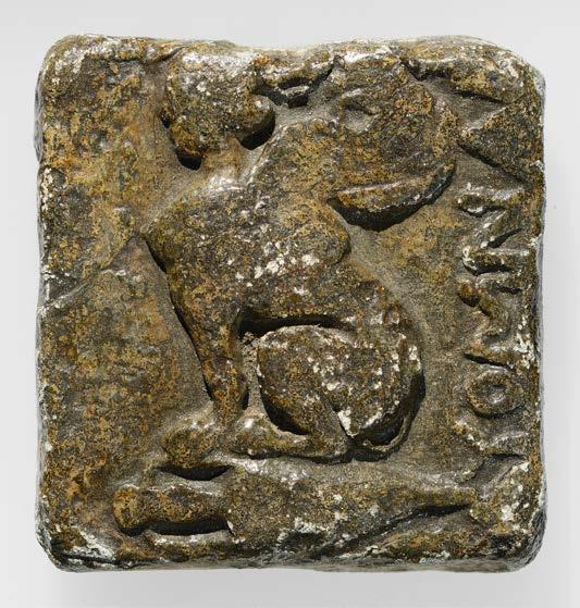 TITELTHEMA Abb. 8 a.b Nach der Hinzufügung der Amphora zur sitzenden Sphinx im Verlauf des 5. Jhs. v. Chr. wurden beide zusammen zum offiziellen Symbol der Insel.