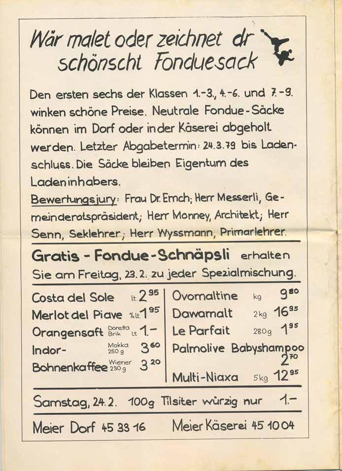 Glütschbachpost vor 40