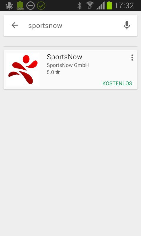 1.2 SportsNow auf Deinem Smartphone Du kannst SportsNow auf Deinem