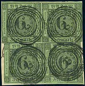 f dekorativem Briefstück, eine seltene Frankatur 3b 250, 98 98P 6 Kr. a.