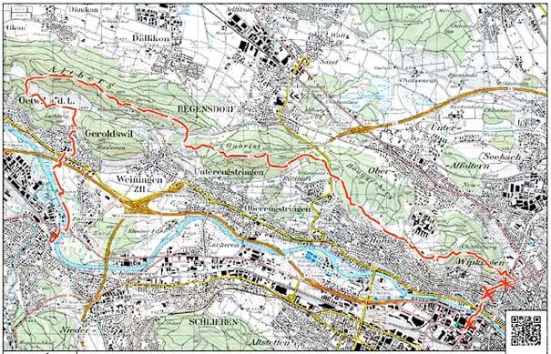 Unsere Wanderstrecke: Wanderstrecke 24 km Höhendifferenz 690 m auf / 710 m ab Netto-Wanderzeit
