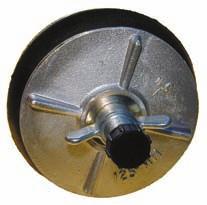 Metall-Absperrscheiben mechanisch Innenrohr mit Durchfluss Rohr Ø Produktlänge Produkt Ø Durchgang