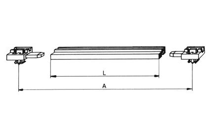 TISCHGEHÄUSE HS90 ZUBEHÖR FÜHRUNGSHALTER 3-TEILIG Verwendung für Leiterplatten 1,6 bis 2,0 mm Dicke, die kürzer oder länger als 160 mm oder 220 mm sind.