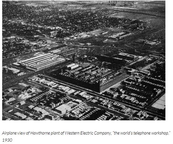 Western Electronic Company at Hawthorne - The world s telephone workshop - Prof. May and Prof.