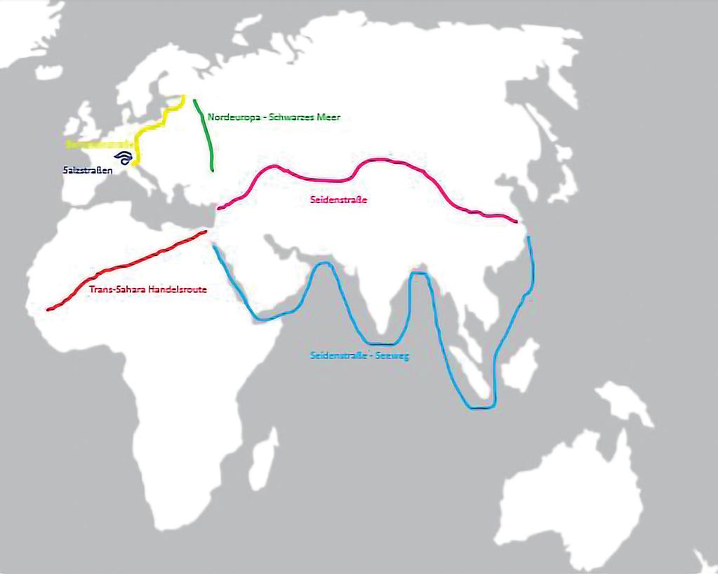 6. Historische Handelswege auch jetzt noch aktuell? Schon vor Tausenden Jahren gab es Handelswege, auf denen verschiedene Güter befördert und in fremde Länder gebracht wurden.