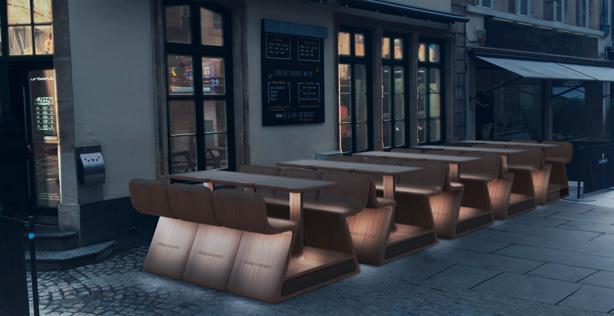 Cleveres Design, viele Optionen Ob auf der Terrasse oder im Biergarten, ob im Restaurant, Café oder an einer Bar: