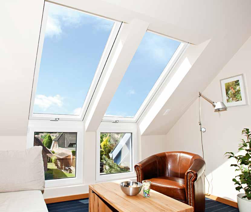 Für jede Bausituation die passende Fensterlösung Mit den besonderen Anwendungsfenstern von Roto werden auch Spezialanforderungen zum