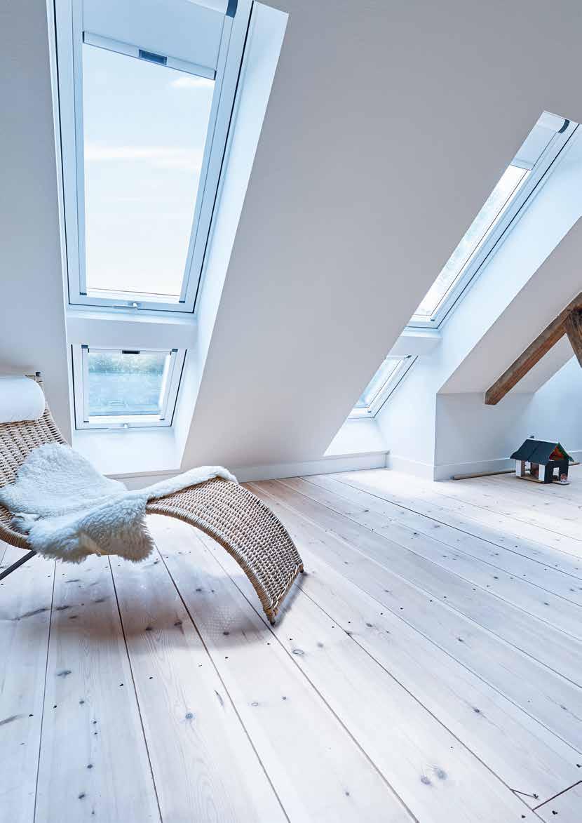 Schöne Aussichten für Ihren Wohnkomfort Das Dachgeschoss ist meist ein ganz besonderer Wohlfühl- und Rückzugsort: Sonne, Licht und Wärme verwöhnen uns.