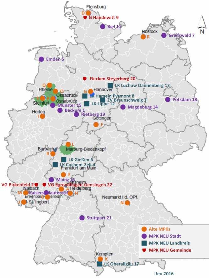 Alle Kommunen auf einen Blick Insgesamt sind 8 Millionen Bürgerinnen und Bürger beteiligt. Das entspricht 10 % der deutschen Bevölkerung.