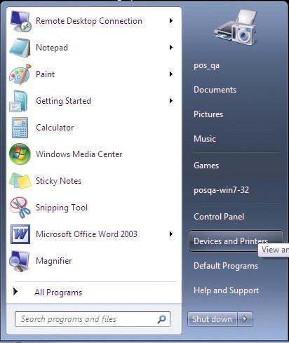 Einrichten eines Netzwerkdruckers Windows 7/Vista