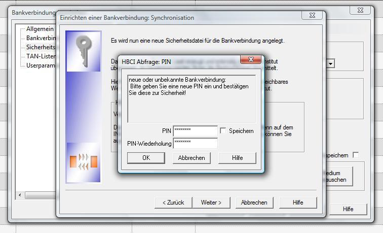 8. Sie gelangen nun in eine Maske zur Auswahl der HBCI/FinTS Version. Wählen Sie hier bitte die Version 3.0. und klicken Sie dann auf Weiter. 9.