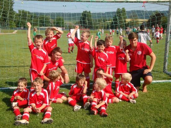 Bambinis beim Jugendcup Ettenheim 2013 Rundenabschlussfeier 20.07.