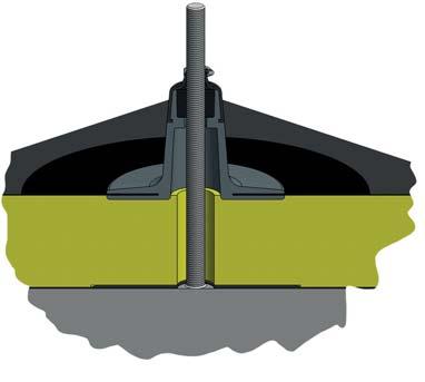 Dachbahn-Manschette Optimal zur Befestigungsdurchführung von