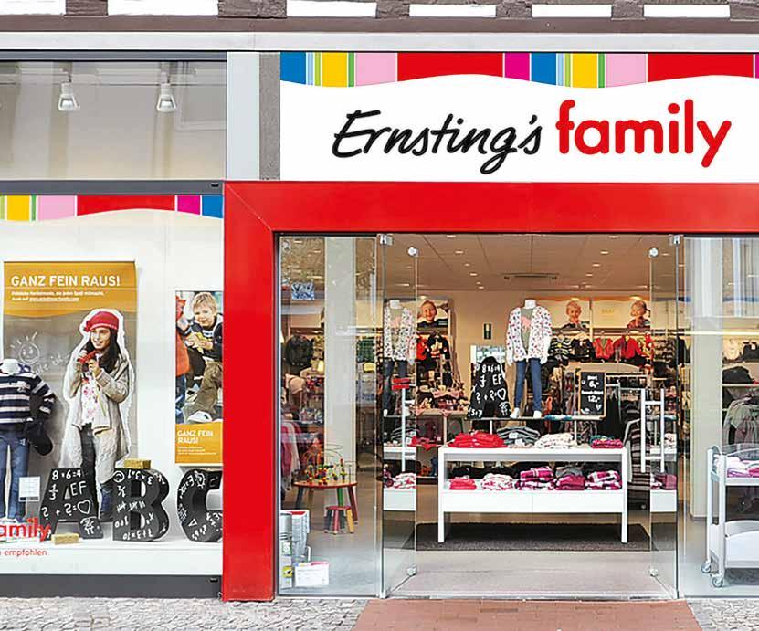 Über Ernsting s family Ernsting s family ist mit mehr als 1.800 Filialen, einer mehrfach ausgezeichneten Online-Präsenz und rund 12.