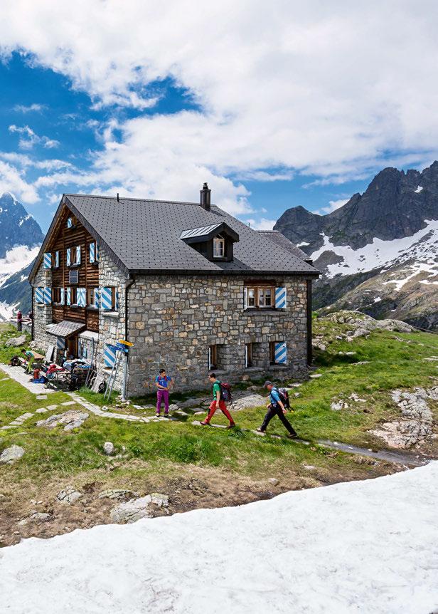 Alter Klassiker neu belebt Von der Sustlihütte auf den Grassen (2946 m) Seit 2008 hat die Südwand des Grassen wieder