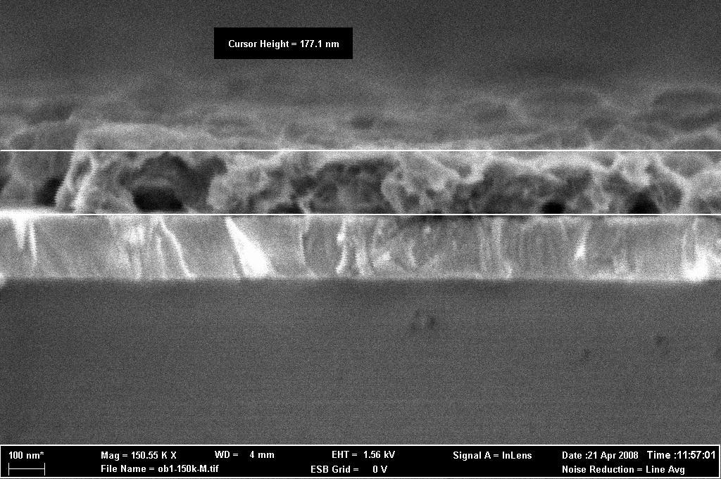 Die Nanokomposit-Solarzelle I Elektroden Nanokompositschicht 180 nm Glas / PET ITO Elektrode Aktivschicht: 180 nm ~ 0,2 µm (Vergleich: Blatt Papier: ca. 0,1 mm) 500 x dünner als ein Blatt Papier!