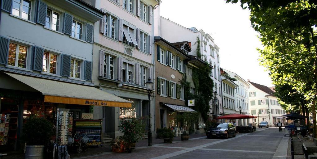 Winterthur verfügt über eine wunderschöne, autofreie Altstadt.