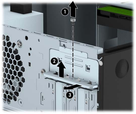 Entfernen oder Installieren einer Erweiterungskarte Der Computer verfügt über drei PCI-Express-x1-Erweiterungssteckplätze und einen PCI-Expressx16-Erweiterungssteckplatz.