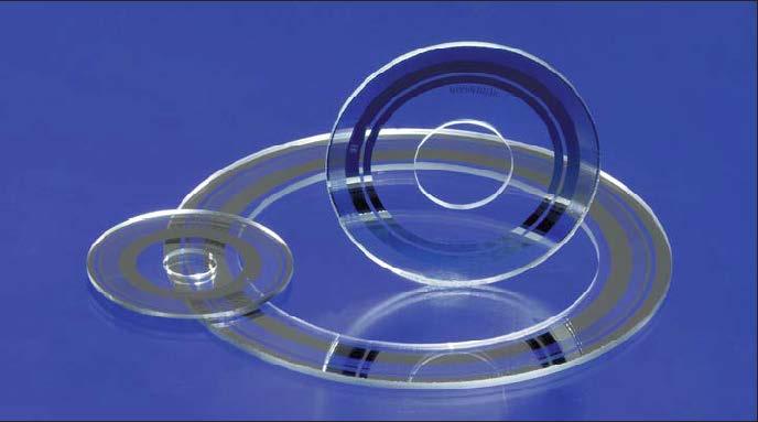 Teilkreis runde Scheibe, meist aus Glas mit bestimmten, radial angeordneten Marken, Zeichen und