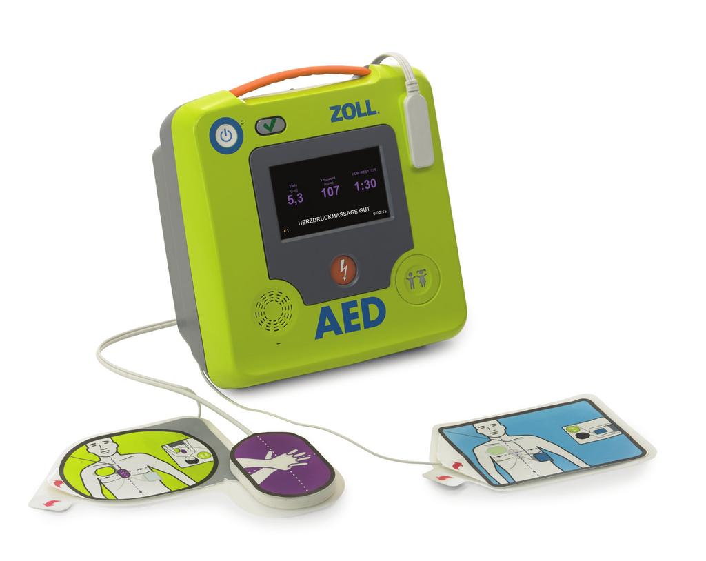 Über den AED Plus hinaus 2002 hat ZOLL den AED Plus -Defibrillator mit Echtzeit-CPR-Feedback durch Real CPR Help eingeführt.