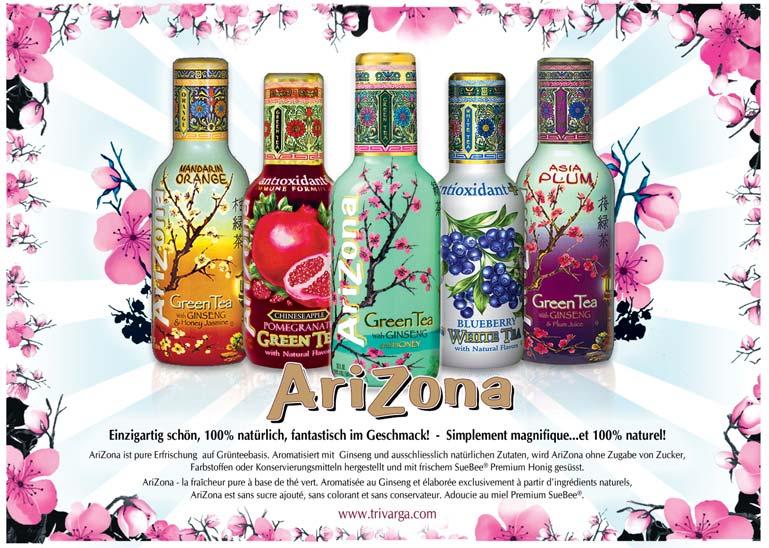 12 AriZona ist erhältlich bei Globus, Jelmoli, Loeb, Denner, Prodega CC, im Einzelhandel