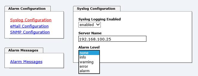 Ist alles korrekt konfiguriert und aktiviert (abhängig vom Syslog Level), wird jede Nachricht zum Syslog Server gesendet und dort in der Syslog Datei gespeichert. Syslog verwendet den Port 514.