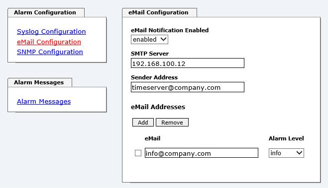 5.3.5.2 E-mail Konfiguration Um dem technischen Personal die Möglichkeit zu bieten, die IT Umgebung zu überwachen bzw.