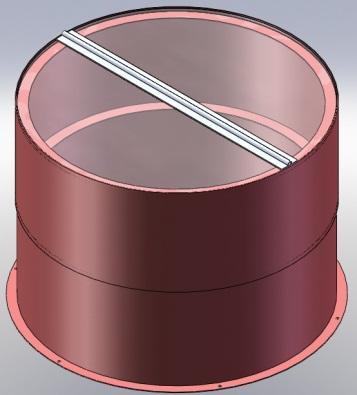 Schallschutzeinheiten Runde oder ovale Schallhauben aus lackiertem Stahlblech.