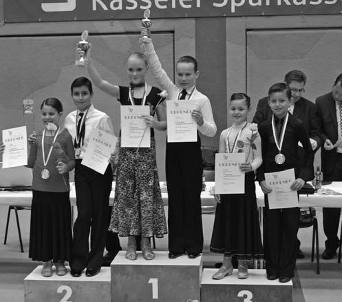 Hessen Kinder C 1. Maurice Rahaus/Louisa Neuhof, Schwarz- Rot-Club Wetzlar (4) 2. Lukas Heim/Alla Dschilawjan, TC Der Frankfurter Kreis (9) 3.