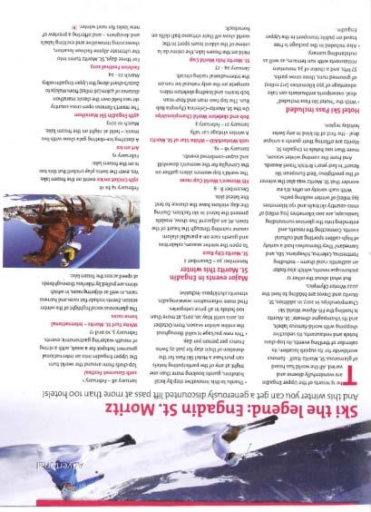Ski & Board Magazine 1 Seite Publireportage im November, 1 Seite