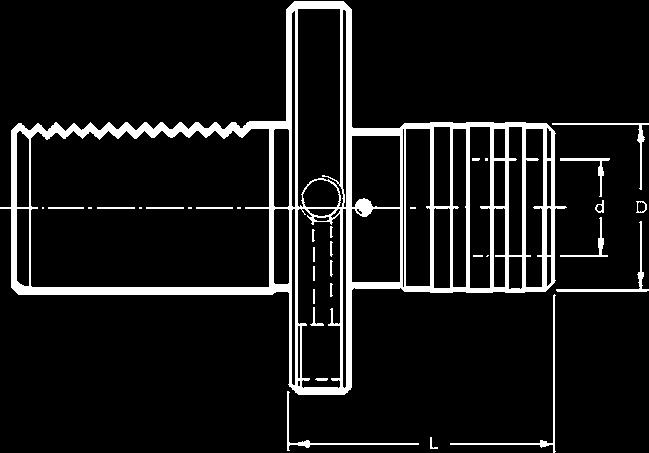 Spann-Ø d1 VDI Aufnahme-Ø Form Außen-Ø D Auskraglänge L Kühlmittelzufuhr 22770.