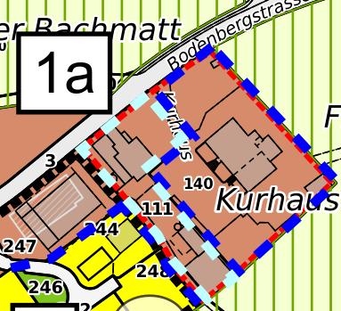 4: Einzonung Ohmstal Kurhaus, Zonenplan bisher (links) und neu (rechts) Gegenstand Grundstück Lage Absicht Begründung Eignung Konflikte - Beurteilung nach Art.