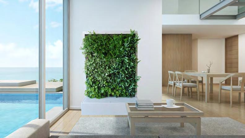 Mobile Pflanzenwand Der LifeMCC Movable Climate Changer - ist eine freistehende und bewegbare Pflanzenwand, die in jedem möglichen Innenraum als Raumteiler oder zur Dekoration verwendet werden