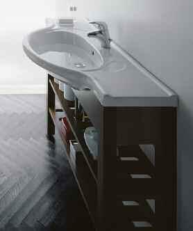 WCs und Bidets, beide im typischen vienna-design, sind als Stand- oder Wandversionen und als