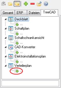 Abbildung 2.1.4: Ausschnitt des Dokumentenfensters mit CAD-Verzeichnis Die Software startet den Verteilerplan-Assistenten und legt eine neue Verteilerplan-Konfiguration an. 2.2 Verteilerplan-Konfiguration Am unteren Bildschirmrand erscheint der Verteilerplan-Editor (siehe Abbildung 2.
