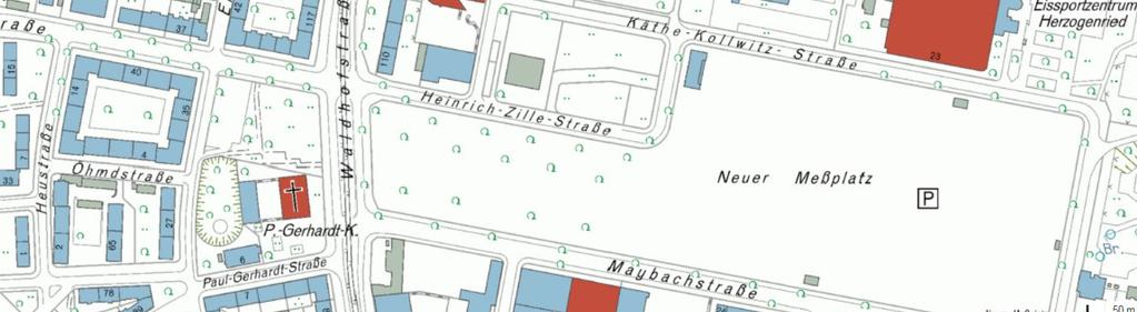 Das Plangebiet befindet sich im Stadtteil Neckarstadt Ost, nördlich des Neuen Messplatzes. Das Plangebiet wurde bisher vorwiegend für berufliche Bildung und für einen Jugendtreff genutzt.