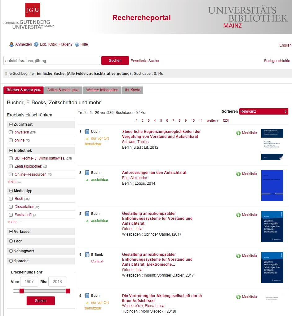 2.2 Rechercheportal Mainz