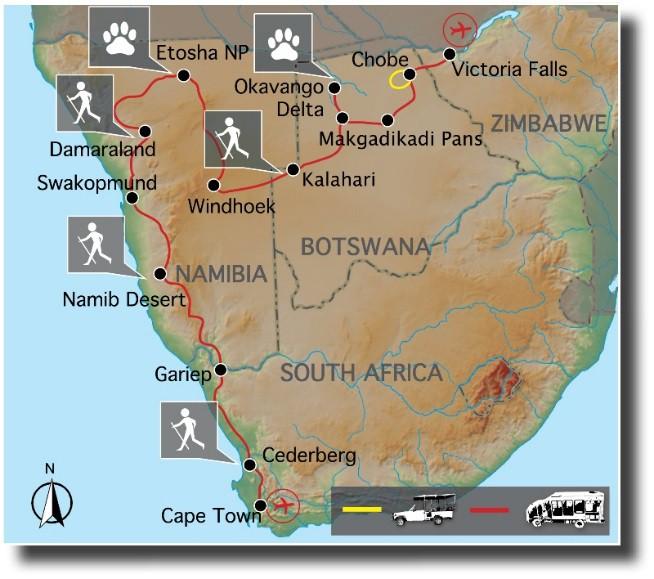 Grand Explorer eine Reise durch Namibia und Botswana mit Südafrika und Simbabwe Kleingruppenreise, 21