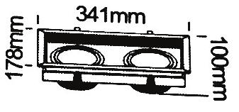 shopled EQ duo Ebaurichtstrahler arbwiedergabedex R a 90 Monos LED Ebauleuchte shopled EQ duo Bauform rechteckig, CRI>90, Lichtfarbtoleranz MacAdam 3, L80/B10 bei 50.