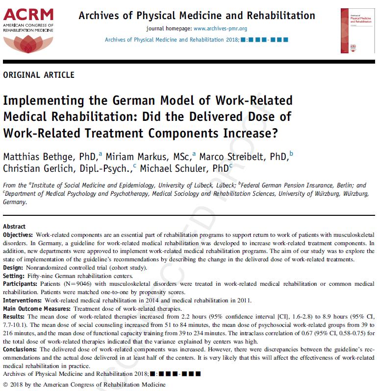 Arbeitspakete AP 1: Rehabilitanden-Befragung AP 2: Dokumentenanalyse der eingereichten Konzepte zur AP 3: