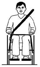 2. Soweit möglich sollten alle Anbauteile vom Rollstuhl abgenommen und sicher verstaut werden. So z.b.: n Bürgersteighilfe n Gehhilfen n Lose Kissen n Therapietische 3.