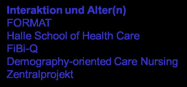 3. Gesundheitsforschung mit Transfer Beispiel Autonomie im Alter Autonomie im Alter (AiA) 1.