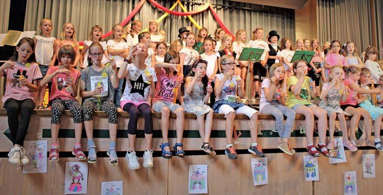 Als krönenden Abschluss präsentierten rund 70 kleine Künstler zwischen vier und elf Jahren am Sonntagnachmittag in der Oskar-Herbig-Halle das Ergebnis dessen, was sie gelernt hatten.
