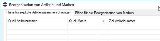 für Reorganisation von Marken.