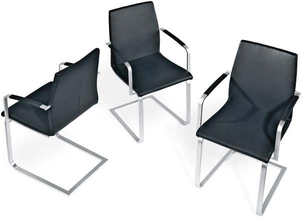 40 41 Stühle Stuhl ARCO Variantenvielfalt in einem Stuhlmodell mit bequemer hoher Rückenlehne.