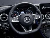 . GLC 43 4MATIC designo Interieur designo Interieur zweifarbig platinweiß pearl/schwarz Elemente sind: Sitze in designo Leder Nappa platinweiß pearl/schwarz, Sitzlehne und kissen in designo Leder