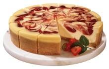 Cheese Cake Strawberry Artikel-Nummer: 65953 2000 g / Stück, in 14 Portionen vorgeschnitten, Ø 24 cm Best Fruit Choice!