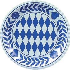 Deko-Picker Bayrisch Blau Holz/Papier, Abmessung Fahne: 25 x 35 mm, Länge Picker: