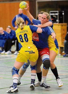 Dank ihrer zehn Tore im Spiel bei der SG HSV-Handball hat die linke Außenspielerin bei drei Einsätzen schon 21 Treffer erzielt.