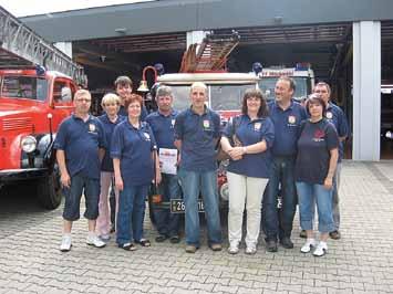 150 Jahre Feuerwehr Bad Friedrichshall Delegation Ortsfeuerwehr Hohenmölsen 11 Mitglieder bzw.